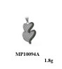 2012 new arrival charming micro setting silver pendant