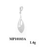 2012 new arrival charming micro setting silver pendant