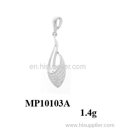 2012 new arrival charming micro setting silver pendant