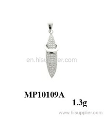 2012 new arrival charming micro setting silver pendant