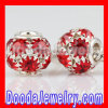 cheap Alloy Red Basketball Wives Hoop Earrings Crystal Beads wholesale