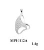 2012 new arrival charming micro setting silver pendant