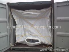 Dry bulk container liner for flour