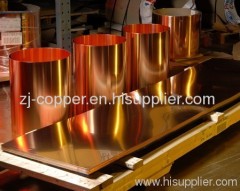 sheeny copper sheet