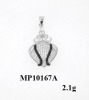 2012 new arrival hot micro setting silver pendant