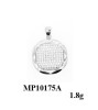 new arrival round 925 sterling silver pendant