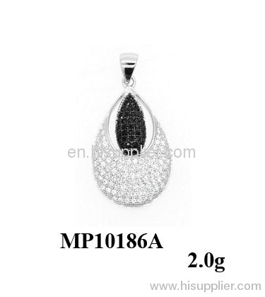 White Zirconia and Spinel Pendant