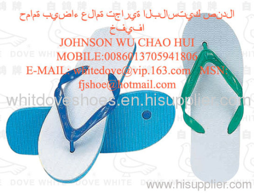 White Dove Slipper sandals,
