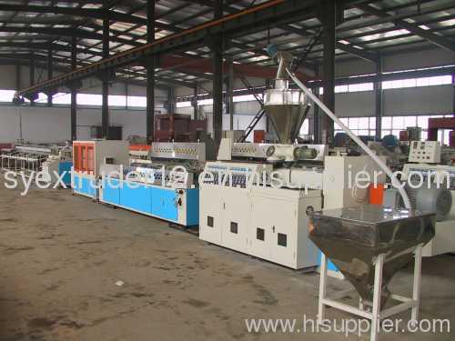 PVC wood and plastic profile extrusion production line