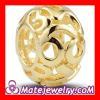 European Gold plated Sterling Silver Lucky Number charm Beads