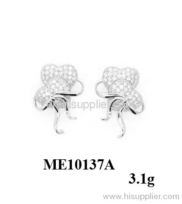 2012 925 sterling silver butterfly earring