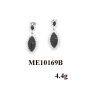 2012 Black Spinel Drop Sterling Silver Earring