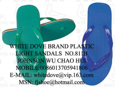 cheapest pvc pe plastic light sandals