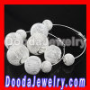 BasketBall Wives Mesh ball Earrings Rhinestone Hoops Wholesale