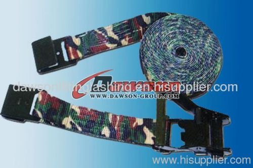 Military Camouflage Webbing Ratchet tie downs, Cargo Lashing StrapsChina Manufacturer