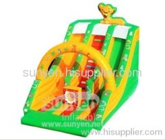 Lion inflatable slide