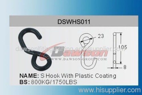 800kg S Hook With Plastic Coating, China Manufacturer