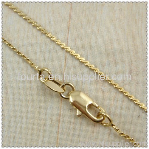 18k gold plated necklace 1420133