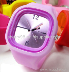 silicone jelly watch