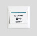 Plastic exit button switch for auto doors