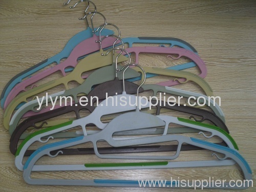 NON-SLIP PLASTIC HANGER