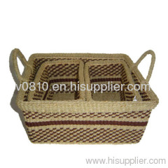 sea grass storage basket