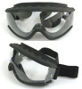 Safety goggles with adjustable strap