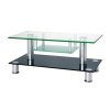 hot sell rectangle tempered glass tv stand