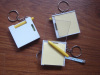 Multi-function key ring gift tape measure with memo pad