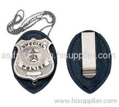 Leather Badge Holder Belt Clip/ Badge Holders/ Name Badge Holder