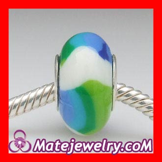 european 925 sterling silver double cores Charm Jewelry Polymer Clay Beads