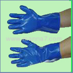 Resistance acid and alkali gloves with latex coated
