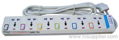 Six holes power surge protection socket