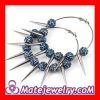 Basketball Wives Poparazzi inspired Earrings Black Crystal Studded Balls Wholesale