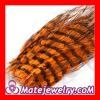 Thin Orange Dyed Bird Feather Hair Extension Wholesale