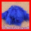 Natural Blue Fluffy Short Rooster Feather Hair Extensions Wholesale