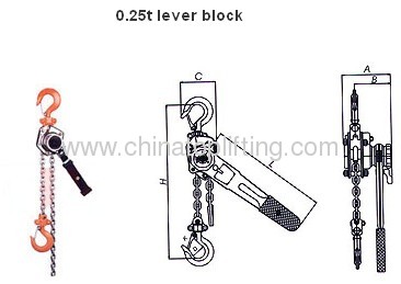 0.25T Lever Block