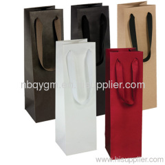 Recycled wine paper gift bags
