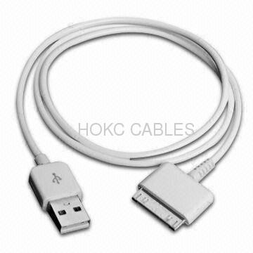 iphone Retractable Cable ipad to USB A/M, Compatible with USB 2.0 and dock rca connectors