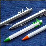 Plastic ball pen with caliper