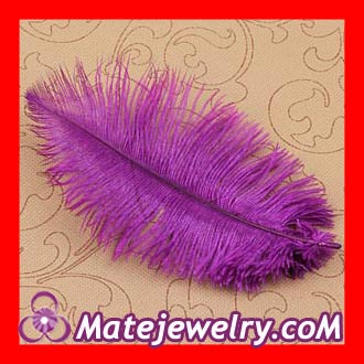 Purple Plumes Big Flake Ostrich Feather Hair Extensions Wholesale