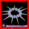 16mm Blue Rhinestone Beads Basketball Wives Inspired Spike Bracelets Wholesale