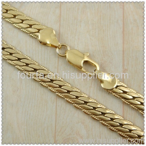 18k gold plated necklace 1430086