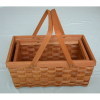 wooden shopping basket