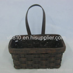 wooden country basket
