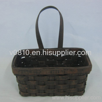 wooden country basket