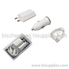 Sell iPhone/iPod charger 3 in 1 kit in crystal box