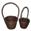 country flower basket