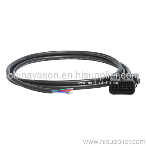 Cable, Mitsubishi 12pin to Open End, 5 ft