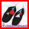 Fashion Fringe Tibetan Jaderic Bohemia Styles Black Feather Earrings